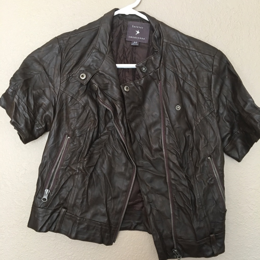 Forever 21 faux leather jacket